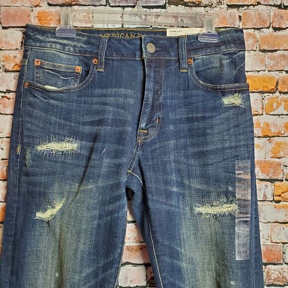 American Eagle Extreme Flex 4 Slim Straight 4 Jeans - Picture 3 of 4